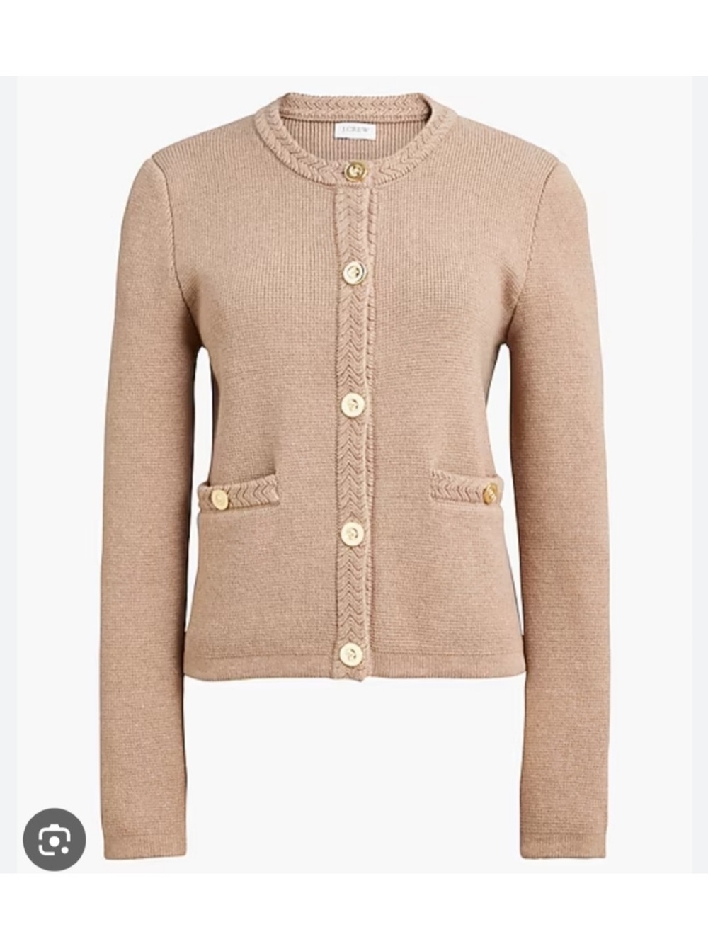 J.crew cotton lady jacket cardigan sweater size m